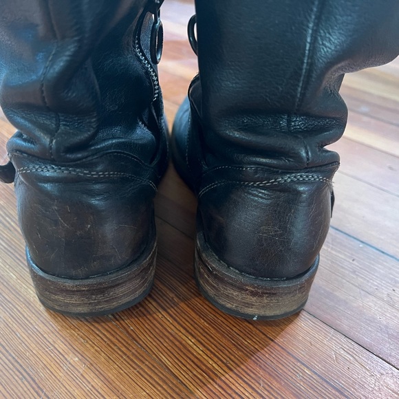 Fiorentini + Baker Black Moto Boots 37.5 - Picture 5 of 7